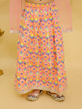 Girls Printed Ready To Wear Cotton Lehenga & Blouse With Dupatta