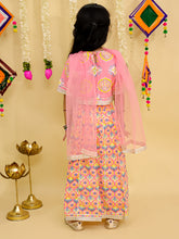 Girls Printed Ready To Wear Cotton Lehenga & Blouse With Dupatta