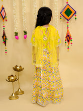 Girls Printed Ready To Wear Cotton Lehenga & Blouse With Dupatta