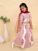 Girls Printed Cotton Ready to Wear Lehenga & Blouse With Dupatta