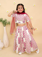 Girls Printed Cotton Ready to Wear Lehenga & Blouse With Dupatta