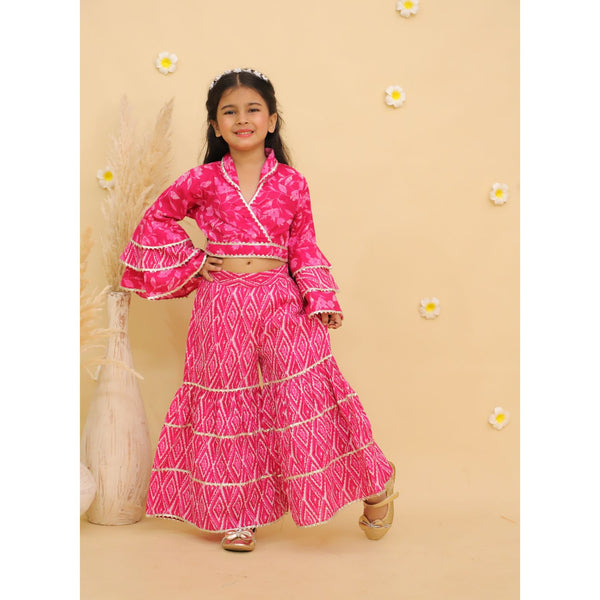 Girls Printed Top with Palazzos