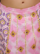 Girls Printed Foil Print Ready to Wear Lehenga & Blouse With Dupatta