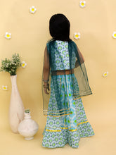 Girls Printed Foil Print Ready to Wear Lehenga & Blouse With Dupatta