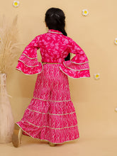 Girls Printed Top with Palazzos