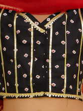 Girls Printed Ready To Wear Cotton Lehenga Blouse & Dupatta With Dandiya