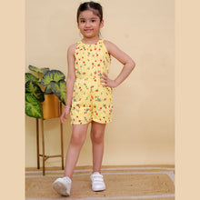 Yellow Floral Print Jumpsuit