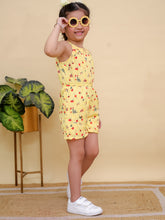Yellow Floral Print Jumpsuit