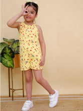 Yellow Floral Print Jumpsuit