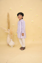 Boys Striped Regular Pure Cotton Kurta With Pyjamas