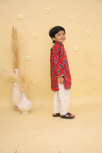 Boys Printed Regular Pure Cotton Kurta with Pyjamas