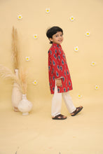 Boys Printed Regular Pure Cotton Kurta with Pyjamas