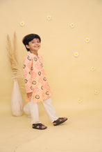 Boys Paisley Printed Regular Pure Cotton Kurta With Pyjamas