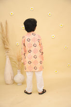 Boys Paisley Printed Regular Pure Cotton Kurta With Pyjamas