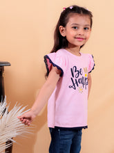 Pink pure cotton girls top